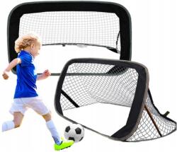  Labdarúgó kapu kicsi hordozható pop-up 120 x 66 cm fekete