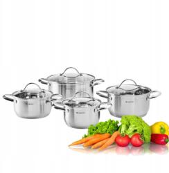 Ambition Edénykészlet +fedők Rozsdamentes Acél 8 részes 68741 Remi (68741)