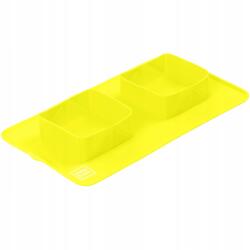 COLLAR Kutyatál Waudog szilikon összecsukható túrázáshoz, sárga (50808)