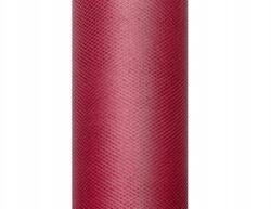 Party Deco Tüll sima, bordó, 0, 3 x 9m (TIU30-082)