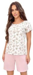 Donna Emilia 1/2 női pamutpizsama, virágos, M