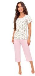 Donna Emilia 3/4 pamutpizsama, virágos, L