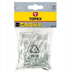 TOPEX 43E301 Topex Alumínium Szegecsek 3, 2 X 8 MM, 50 Db Topex Topex (43E301)