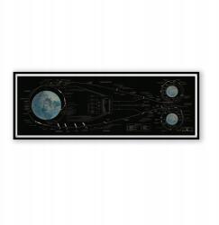  Nasa Apollo repülési terv poszter, 150x50 cm