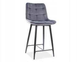 Signal Félhoker bárszék Chic H-2 Velvet szürke Sig (CHICH2VCSZ)