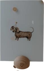 Eulenschnitt Akvarell kártya - Tacskó