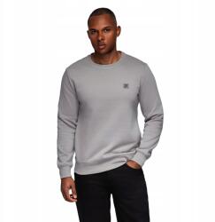 Ombre Férfi klasszikus pulóver kerek nyakkal szürke V4 OM-SSNZ-0243 méret XL (169606)