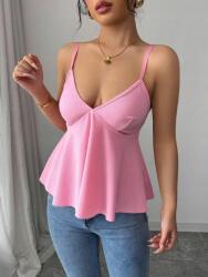 Shein Rózsaszín Vállpántos Felső 189 S06__XXL