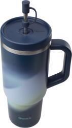 Qwetch Travel cup isotherme inox - Aura - 900ml - Midnight blue