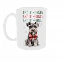  300ml-es karácsonyi bögre Kutyáknak v13 Schnauzer (ALL5637)