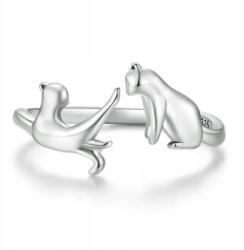  925-ös ezüst gyűrű Mancsot fogó kezek, cica, szeretet ezüst (5905351364083)