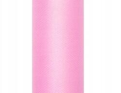 Party Deco Sima tüll, rózsaszín, 0, 3 x 9 m (TIU30-081)