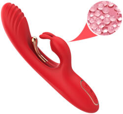 Bestoy - G-pont és csiklóizgató vibrátor (piros) - pirospillango