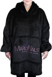 Crystal Nails MarilyNails - MARILYNAILS HOODIE - PULÓVER TAKARÓ - FEKETE