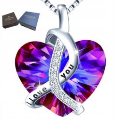 Mennica Świdnicka 925 Ezüst Nyaklánc Szív medállal Cirkóniákkal Ajándék Anyának