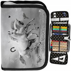 PASO Iskolai Tolltartó Kétfüles, Felszereléssel Kislány Ló Lovak (PP24KE-P001)