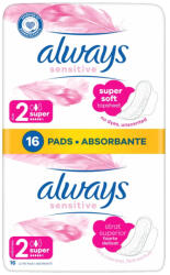 Always eü. betét 16 db Duo Ultra No Perfume Super Sensitive Size 2