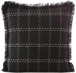 Takoy Díszpárnahuzat zsenília anyagból DARA finom rácsos mintával és rojtokkal