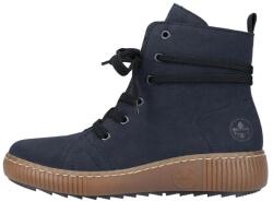 RIEKER Ghete dama, albastru inchis, casual, piele ecologica, cu talpa joasa, Rieker Z6637-14-Albastru-Inchis (Marime: 36) (Z6637-14-Albastru-Inchis-36)