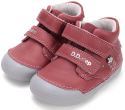 D.D.Step Tépőzáras, valódi bőr, virágmintás D. D. step gyerekcipő, az első lépésekhez