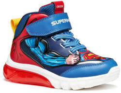 GEOX Minőségi, superman-es "lélegző" Geox gyerekcipő, villogó ledekkel