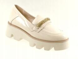 Laura Messi 2412 bézs színű félcipő, 37-es méret (2412)