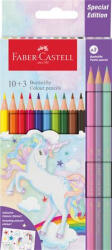 Faber-Castell Színes ceruza, FABER-CASTELL Unikornis - 111219, 10+3 szín, hatszögletű (SZCFC111219)