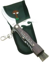 JKR Fa Nyél Korkcsavarral 7 Cm Rozsdamentes Acél Pengéjű Gombászkés Nylon Tokkal Jkr0089 (jkr0089)