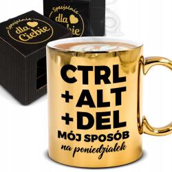 Funandstyle Arany Bögre Vicces Ajándék Korpo Irodai Munkahelyre Barátnőnek Ctrl Alt Del