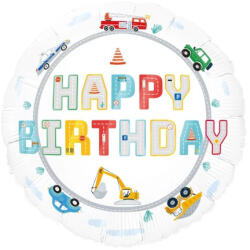 Balloons4party Balon folie masini Happy Birthday 45 cm