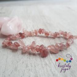 Kristály Jóga Shop Eperkvarc szemcse ásvány karkötő