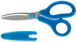 PLUS Corporation Fitcut Curve Kids jobbkezes fluorbevonatú olló 145 mm - kék (35063)