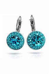 APHRODITÉ kapcsos fülbevaló -12 mm (blue zircon zöld) (2026020209)