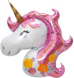 Cakesicq Lufis, rózsaszín unikornis buborékos héliumos-ballonos lufi 70 cm - Cakesicq (ilcCQRP.F486)