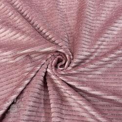  Elasztikus bársony anyag VELVET LUREX Stripe pink