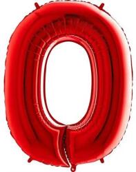 Grabo Felfújható lufi szám 0 piros 102 cm extra nagy - Grabo (080R-P)