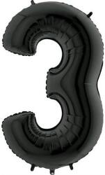 Grabo Felfújható lufi szám 3 fekete 102 cm extra nagy - Grabo (043K-P)