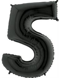 Grabo Felfújható lufi szám 5 fekete 102 cm extra nagy - Grabo (045K-P)