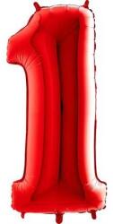 Grabo Felfújható lufi szám 1 piros 102 cm extra nagy - Grabo (081R-P)