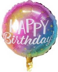 Cakesicq Ünnepelő léggömb gömb alakú, Happy Birthday 46 cm - Cakesicq (ilcCQBP.034)