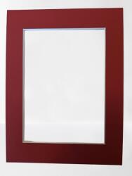  Piros paszpartu 15 x 21 cm, 10 x 15 cm-es ablakkal, 3 db