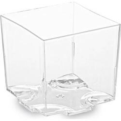 Wimex Fingerfood pohár PS, hranatý, átlátszó, 44x44x43 mm, 65 ml - 20 db - Wimex (66340)