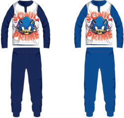 Global Licence Srl Sonic jersey pamut pizsama - középkék - 122