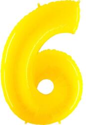 Grabo Felfújható sárga buborék szám 6, 102 cm, extra nagy - Grabo (946WY-P)