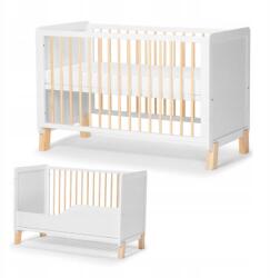 Kinderkraft Fa kiságy gyerekeknek és csecsemőknek Nico Fehér Fa (KKHNICOWHT000N)