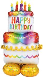 Amscan óriási torta fóliás lufi 1, 27 m - Amscan (4244911)