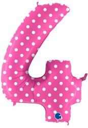 Grabo Rúzsaszín pöttyös lufi 4-es méretű 102 cm - Grabo (844pf)