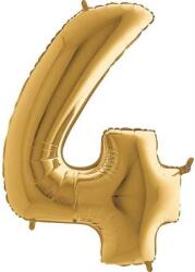 Grabo Felfújható lufi szám 4 aranyszínű 102 cm extra nagy - Grabo (024G-P)