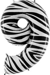 Grabo Felfújható lufi száma 9 Zebra 102 cm extra nagy - Grabo (809-P)