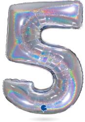 Grabo Hózhabos lufi szám 5 hologram102 cm - Grabo (695GHS-P)